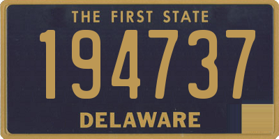 DE license plate 194737