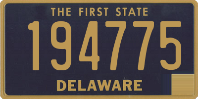 DE license plate 194775