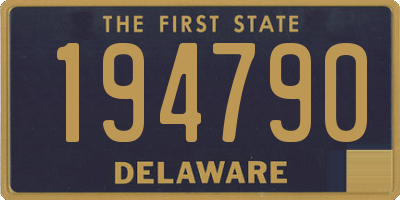 DE license plate 194790