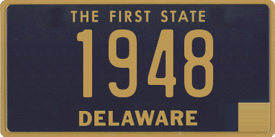 DE license plate 1948