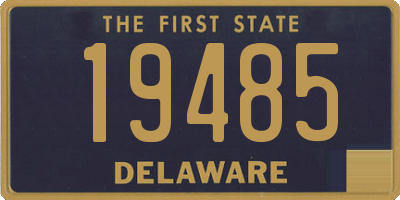 DE license plate 19485