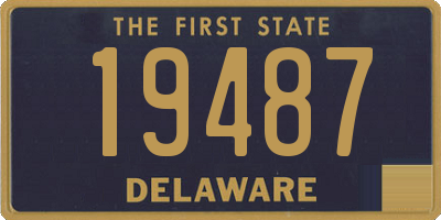 DE license plate 19487