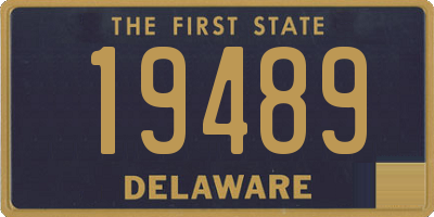DE license plate 19489
