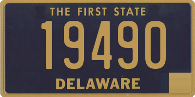 DE license plate 19490