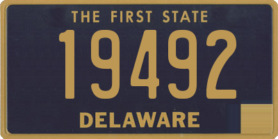 DE license plate 19492