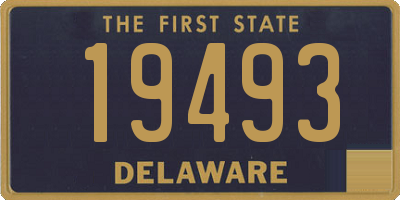 DE license plate 19493