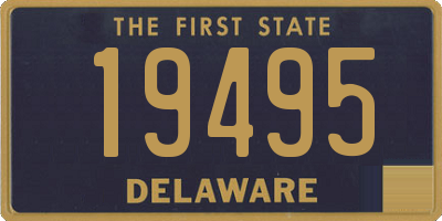 DE license plate 19495