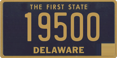 DE license plate 19500