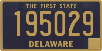 DE license plate 195029
