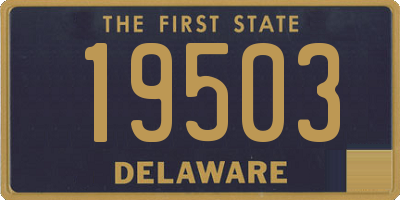 DE license plate 19503