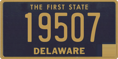 DE license plate 19507