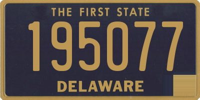 DE license plate 195077