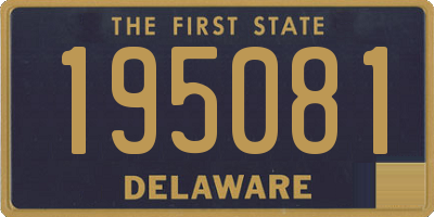 DE license plate 195081