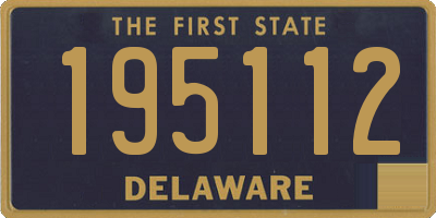 DE license plate 195112