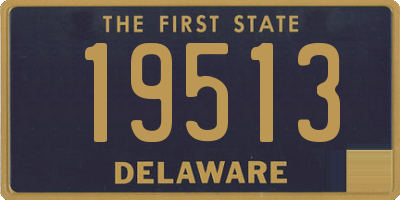 DE license plate 19513