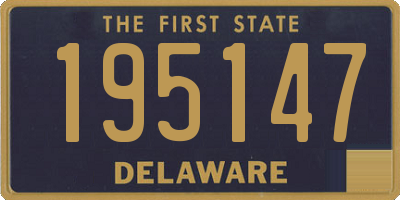 DE license plate 195147