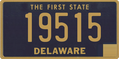 DE license plate 19515