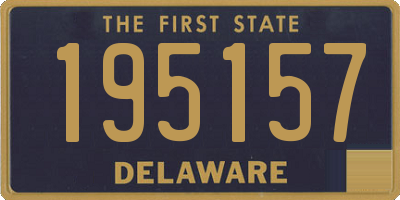 DE license plate 195157