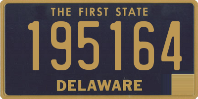 DE license plate 195164