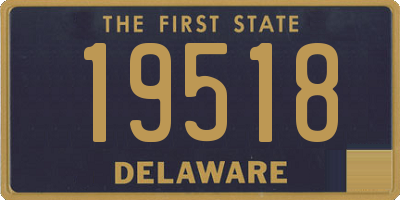 DE license plate 19518