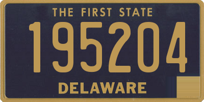 DE license plate 195204