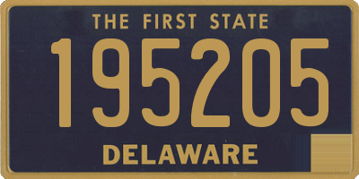 DE license plate 195205