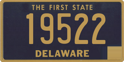 DE license plate 19522