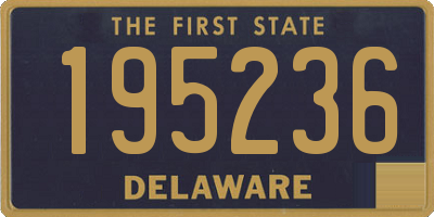 DE license plate 195236