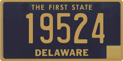 DE license plate 19524