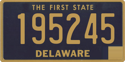 DE license plate 195245