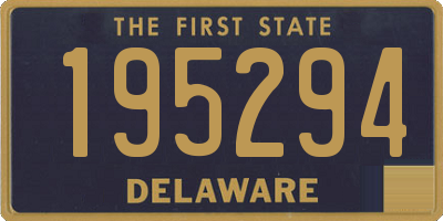 DE license plate 195294