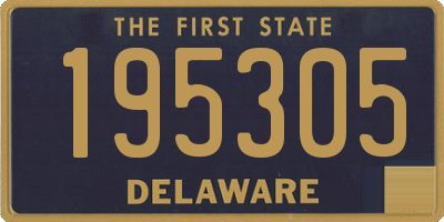 DE license plate 195305