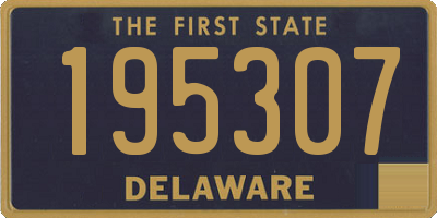 DE license plate 195307