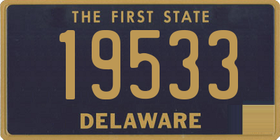 DE license plate 19533