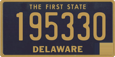 DE license plate 195330