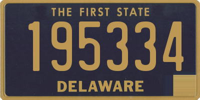 DE license plate 195334