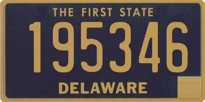 DE license plate 195346