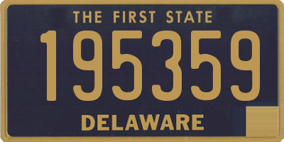 DE license plate 195359