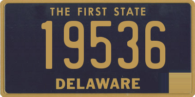 DE license plate 19536