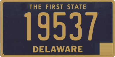 DE license plate 19537