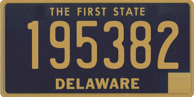 DE license plate 195382