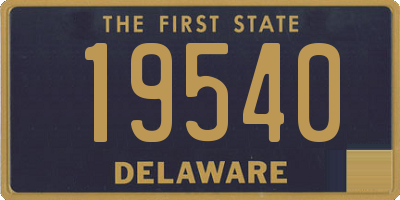 DE license plate 19540