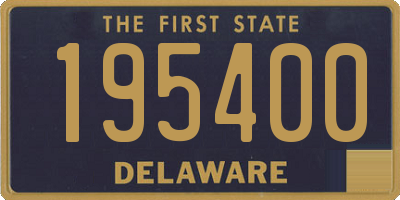 DE license plate 195400