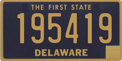 DE license plate 195419
