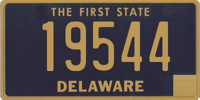 DE license plate 19544