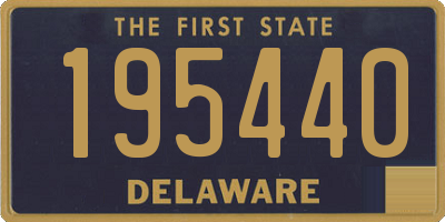 DE license plate 195440