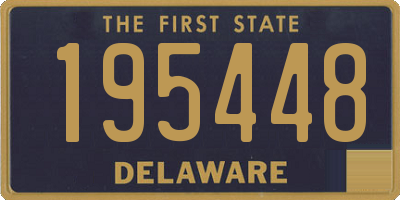 DE license plate 195448