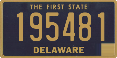 DE license plate 195481