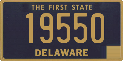 DE license plate 19550