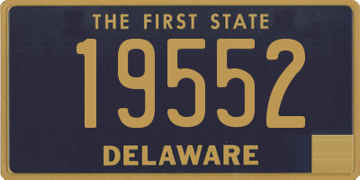 DE license plate 19552